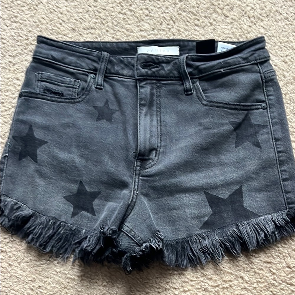 Eunina lulu high rise Gray Star-Patterned Women Shorts
